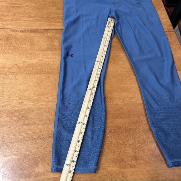 Under Armour Navy Blue Compression Athletic Leggings Women’s Large L Pockets EUC - Picture 6 of 7
